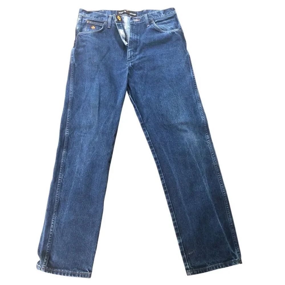 Wrangler FR flame retardant denim jeans size 35 x 34